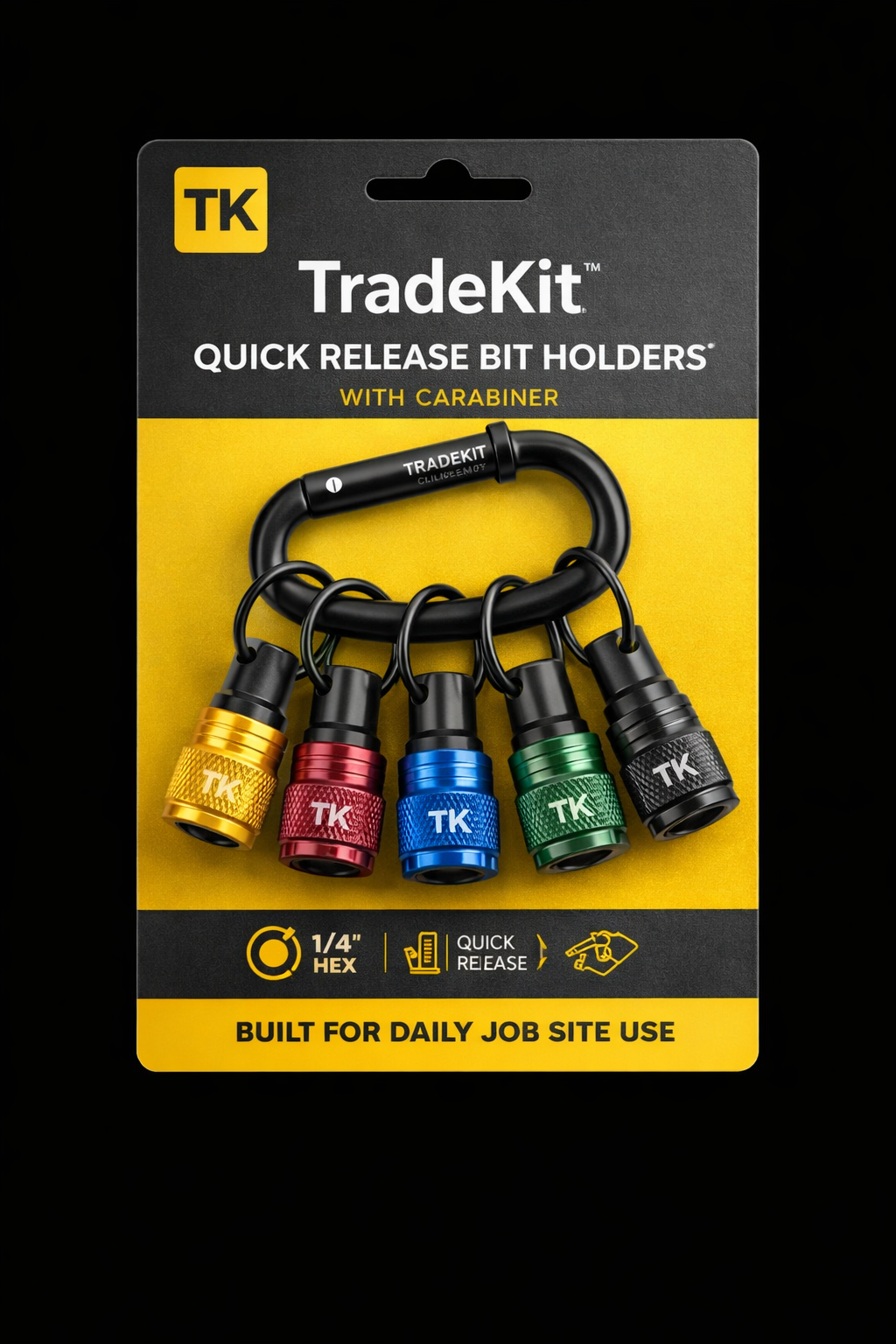 TradeKit 6-piece 1/4 inch magnetic bit holder set – premium trade tools New Zealand